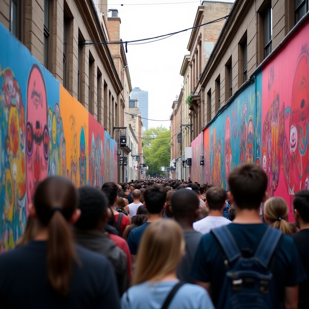 Annual laneway art festival