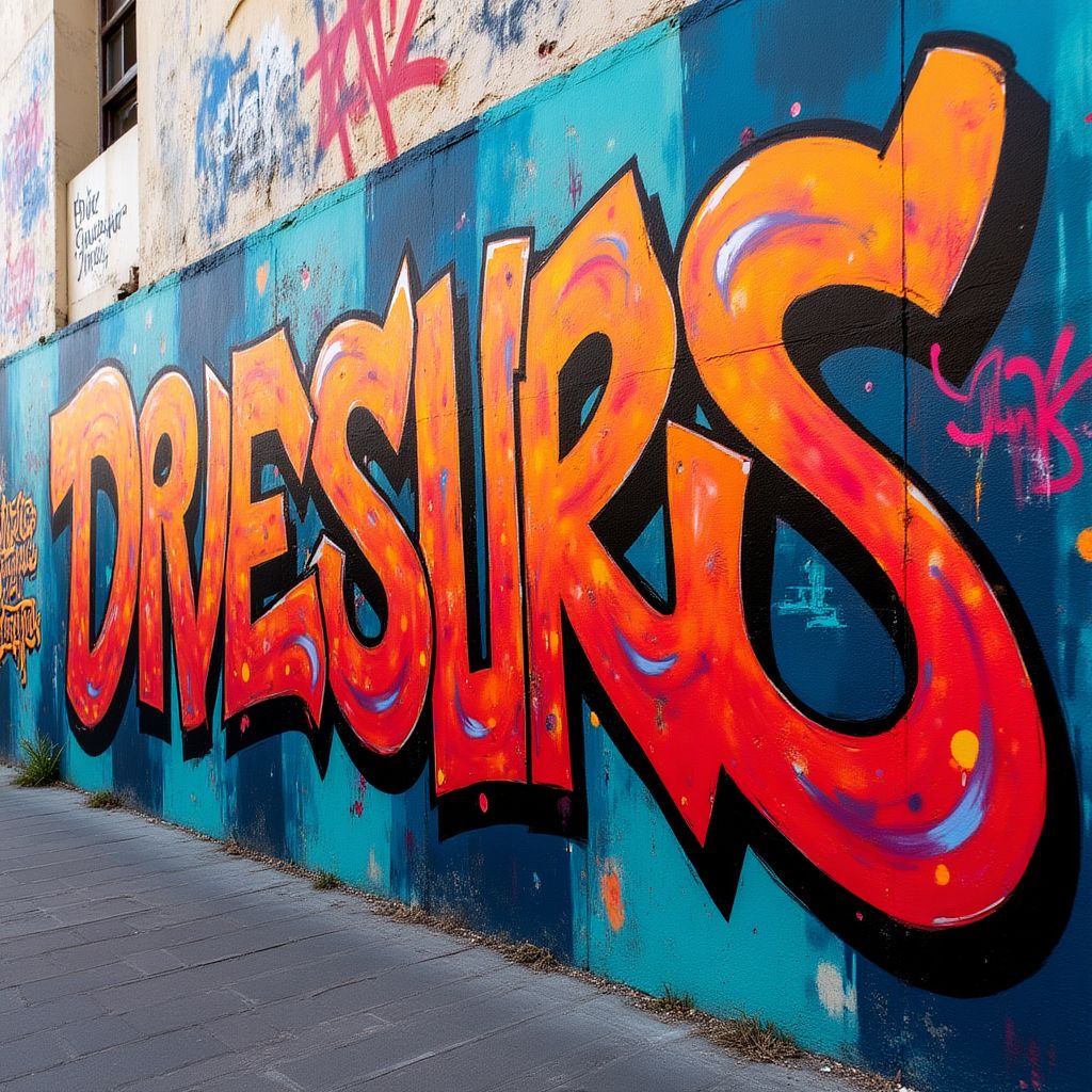 Abstract graffiti in Union Lane